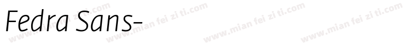 Fedra Sans字体转换